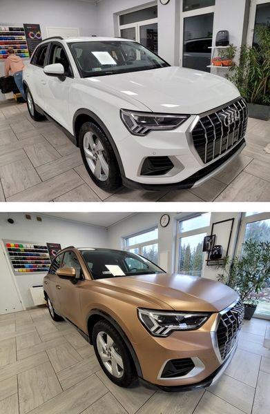 Folia na samochód auto Oracal 970 biały błysk zdjęcie 5