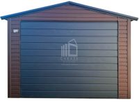 Garaż blaszany 3,5x5m brama drzwi okno rynna dach dwuspadowy ID987