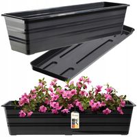 Kadax Skrzynka Balkonowa 60cm Doniczka + Podstawka