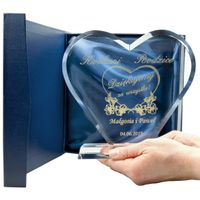 Podziękowania dla rodziców SERCE 21cm w ZŁOCIE