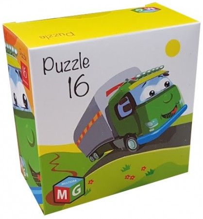 puzzle 16 elementów. ciężarówka zdjęcie 1