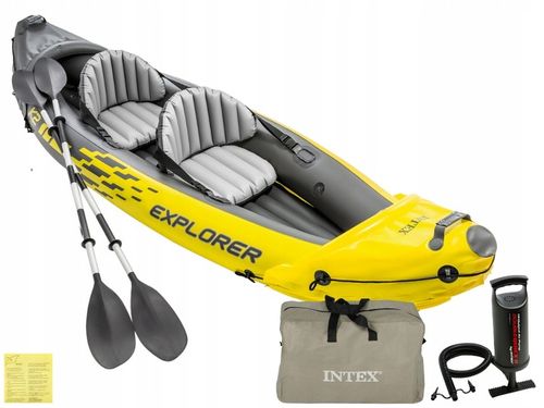Kajak 2os. Explorer K2 Intex 68307 Pompka Wiosla MODEL 2024 na Arena.pl