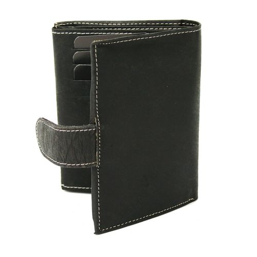 portfel skórzany męski pionowy wild tiger - czarny na Arena.pl