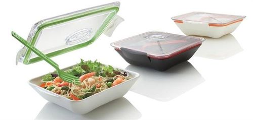 BB - lunch box BOX APPETIT zielono/biały na Arena.pl