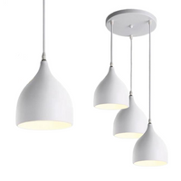 Lampa wisząca zwis żyrandol lampa na sufit biała LED E27