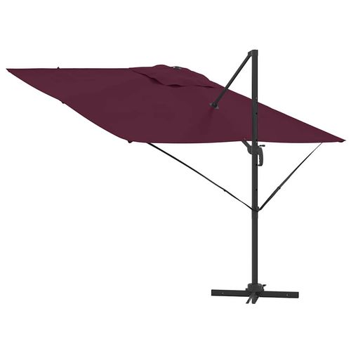 Parasol Roma Czerwony 286 x 285 x 265 cm Poliester i aluminium na Arena.pl