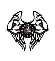 Zegar ścienny z płyty winylowej 252.13 Skrzydlate muskuły