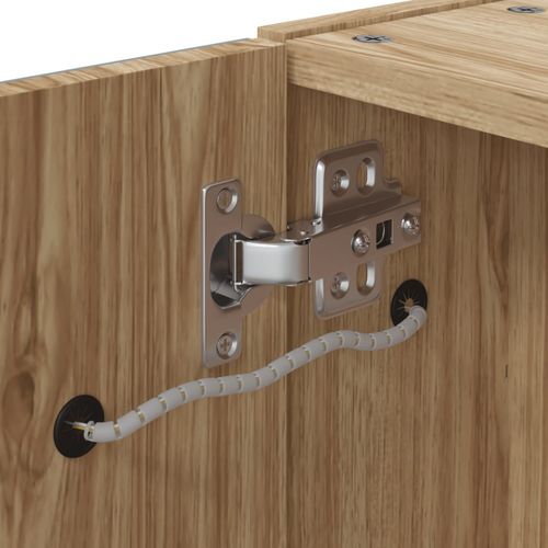 Szafka łazienkowa z lustrem i LED, kolor dębu, 60x13x52 cm na Arena.pl