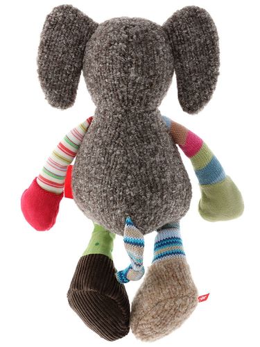 SIGIKID Szaro-beżowy słoń 28 cm Patchwork Sweety na Arena.pl