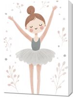 Obraz 50x70cm Wzory dla Dzieci, Dziewczynki Do Pokoju - Balet
