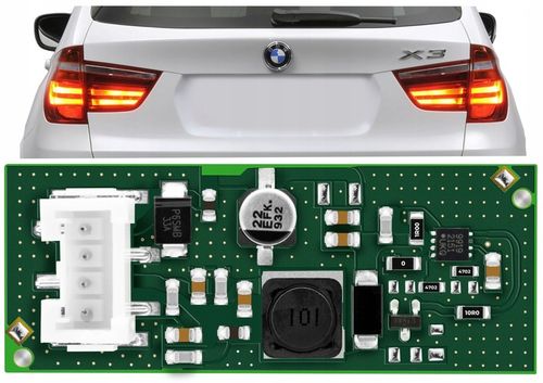 Sterownik moduł LED do lamp tylnych świateł BMW X3 F25 - Nowa płytka driver na Arena.pl