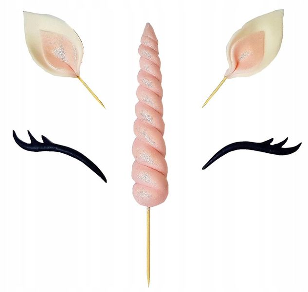 Róg Jednorożca Oczy Uszy z Cukru-Zestaw Różowy Mag zdjęcie 2