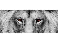 100X40CM LWIE SPOJRZENIE OBRAZ DREWNO