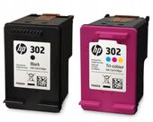 KOMPLET HP 302 CZARNY F6U66AE + KOLOR F6U65AE