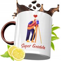 Kubek Bordowy Dla Geodety Na Urodziny Prezent Z Nadrukiem Ze Zdjęciem