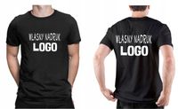 KOSZULKA Z WŁASNYM NADRUKIEM NAPIS LOGO TEKST L