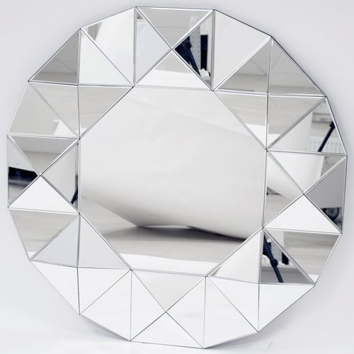 Lustro dekoracyjne okrągłe DIAMOND na Arena.pl
