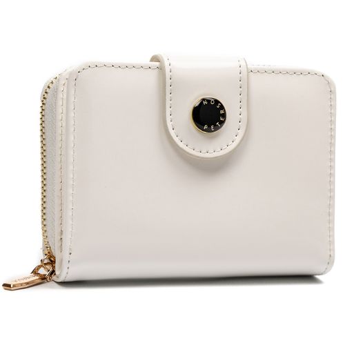 mały portfel damski ze skóry ekologicznej na zatrzask i suwak - peterson na Arena.pl