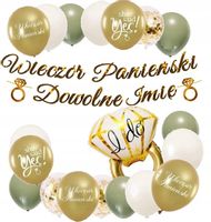 BALONY BOHO dekoracje WIECZÓR PANIEŃSKI baner IMIĘ