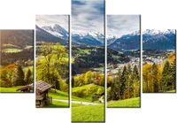 105CM 150CM OBRAZ 5 ELEM WIDOK DOLINĘ DRUK