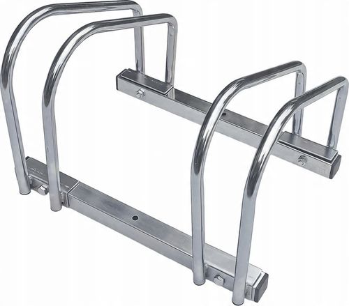 STOJAK NA 2 ROWERY PARKING ROWEROWY UCHWYT NA 2 STANOWISKA STAL NIERDZEWNA na Arena.pl