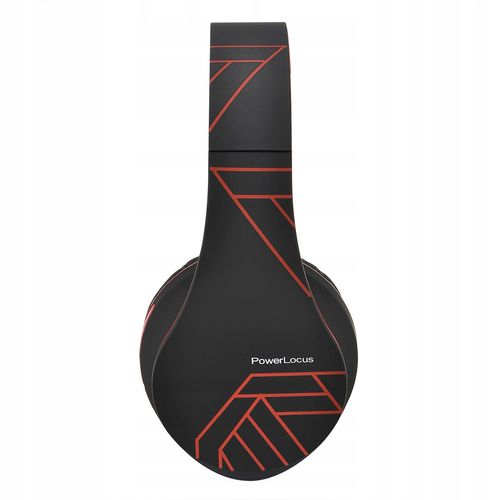 słuchawki powerlocus bezprzewodowe czarno-czerwone bluetooth / microsd / fm na Arena.pl