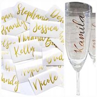 NAKLEJKI na kieliszki IMIĘ imiona panieński ślub wesele Świadek Pani Młoda