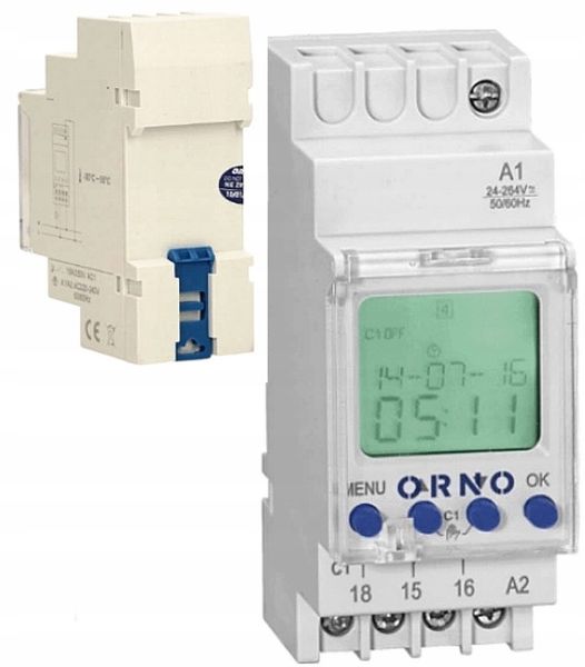 PROGRAMATOR CZASOWY NA SZYNĘ ASTRONOMICZNY WŁ/WYŁ zdjęcie 5