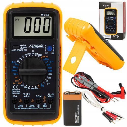 PROFESJONALNY MULTIMETR MIERNIK CYFROWY PRĄDU TEMPERATURY SONDA na Arena.pl