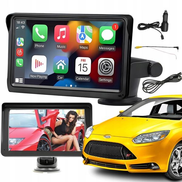 RADIO SAMOCHODOWE ANDROID AUTO 7 CALI CARPLAY APPLE WIDEO zdjęcie 1
