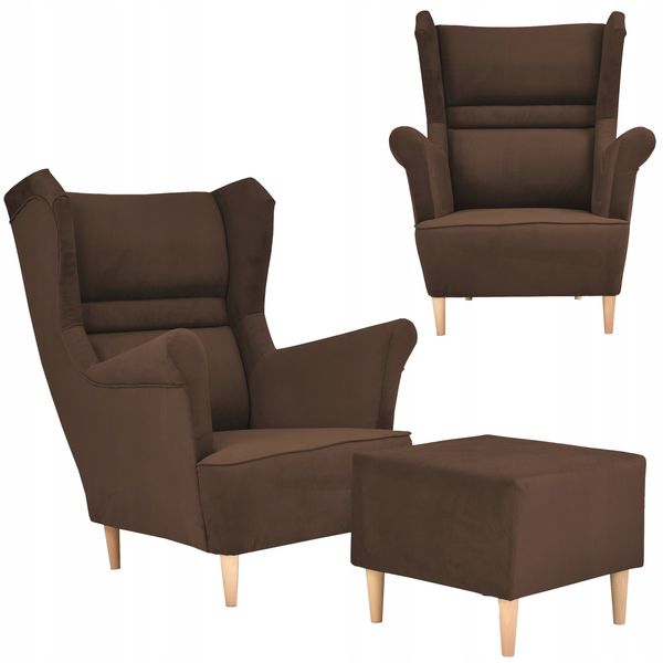 Fotel uszak z podnóżkiem Zoja Family Meble zdjęcie 1