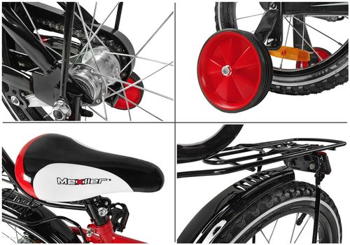 Rower 16 MEXLLER BMX czerwono-czarny + koszyk 16r. na Arena.pl