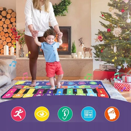 MATA MUZYCZNA EDUKACYJNA PIANINKO DLA DZIECI GRA DO TAŃCZENIA INTERAKTYWNA na Arena.pl