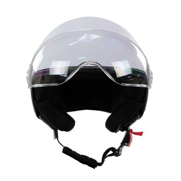 Kask na skuter motocyklowy otwarty BB 592 L biały mat zdjęcie 3