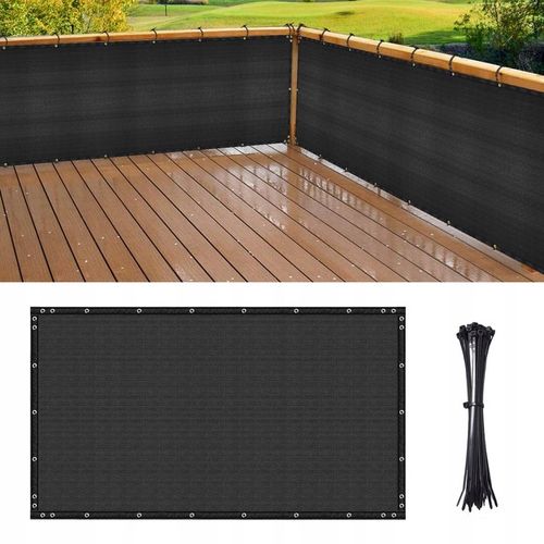 SIATKA CIENIUJĄCA 90% MASKUJĄCA MATA OSŁONOWA NA OGRODZENIE PŁOT 1,2x7,6m na Arena.pl