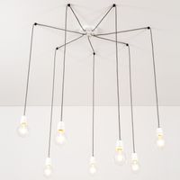 Lampa wisząca PORCIA 3181702 loftowa ceramiczny pająk zwis biały grafitowy