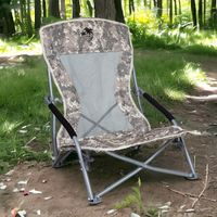 Krzesło turystyczne plażowe wędkarskie na kemping ryby rozkładane moro