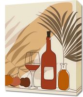 Obraz 40x50cm Winko przy Palmach