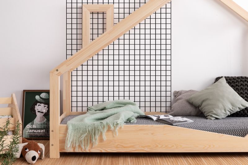 Łóżko parterowe domek dziecięce Kajtek 90x140 zdjęcie 3