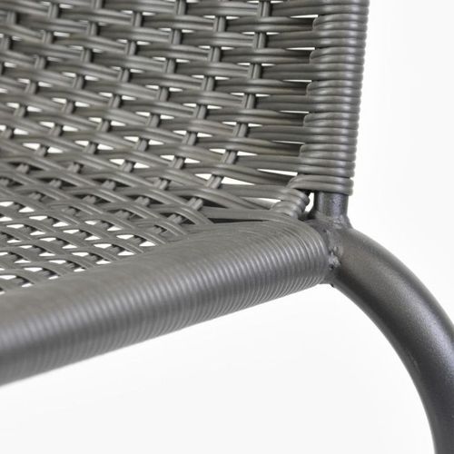 Zestaw krzeseł ogrodowych bistro, szare, 2 szt na Arena.pl