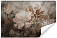 Fototapeta Do Salonu KWIATY Natura Abstrakcja Styl Vintage 180cm x 120cm