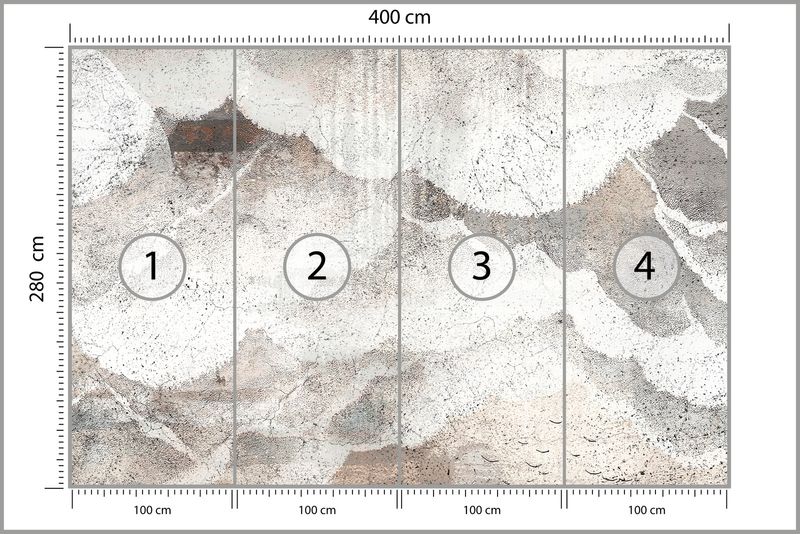 Fototapeta ABSTRAKCJA Imitacja Betonu Nowoczesny Wzór 400cm x 280cm zdjęcie 3
