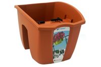 Doniczka na balustradę CROWN DCRO240 | Terakota, Kształt Prostokątny, Wymiary 28x24x20 cm, Kolor Terakota, Prosperplast