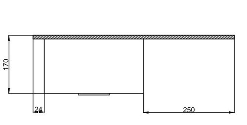 Zlewozmywak jednokomorowy z ociekaczem VIGOR biały z lewym ociekaczem + bateria NOON na Arena.pl