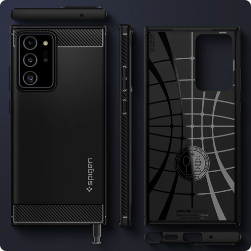 spigen rugged armor galaxy note 20 ultra matte black na Arena.pl