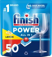 Finish Power All in 1 Tabletki do Zmywarki Zapach Lemon Cytryna 50 sztuk