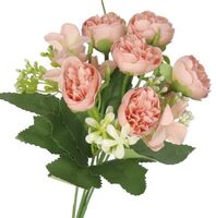 SZTUCZNE KWIATY GAŁĄZKI ROŚLINY PEONIA PIWONIA JAK ŻYWA