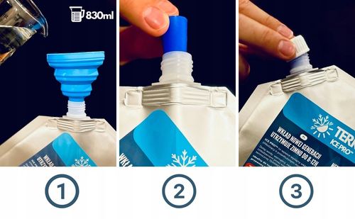 TERRMO Ice Pro - Wydajne Wkłady Żelowe Chłodzące do Lodówki Małe - 4x 350ml na Arena.pl