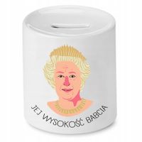 Skarbonka Dla Babci Jej Wysokość Babcia Z Nadrukiem Ze Zdjęciem