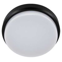 Plafon LAMPA sufitowa ARON 03800 Ideus zewnętrzna OPRAWA metalowa LED 12W 4000K hermetyczna okrągła IP65 czarna